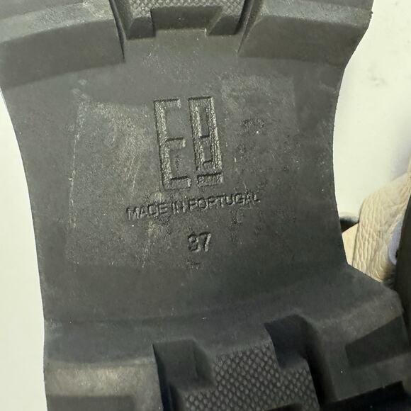 Miista Cream and Black Chunky Platform Sandals - Picture 9 of 14